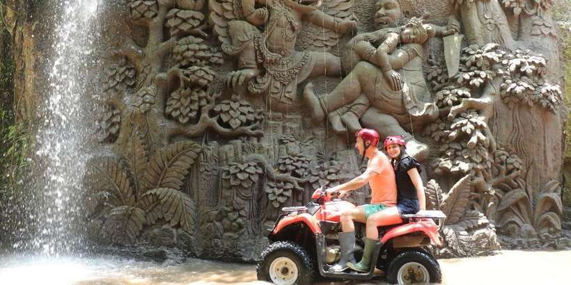 Bali: ATV Gorilla Cave, Ubud Monkey Forest, & Waterfall Tour - Lunch and the value of included transport