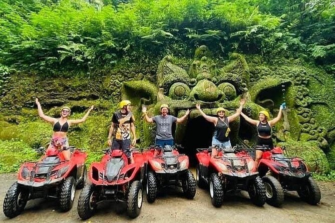 Bali ATV Quad Adventure Ubud Monkey Forest and Waterfall - Tegenungan Waterfall in a very short visit
