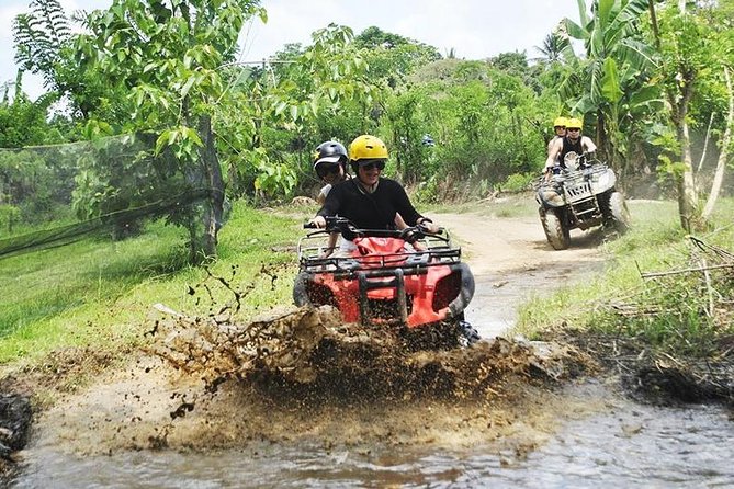 Bali Quad Bike Through Gorilla Cave - Monkey Forest and Waterfall - Tegenungan Waterfall in one hour