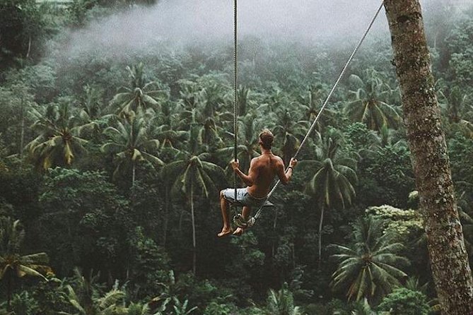 Bali romantic floating breakfast - jungle swing - monkey forest - Ubud art shop. - A romantic start at Bali Pulina Coffee Plantation