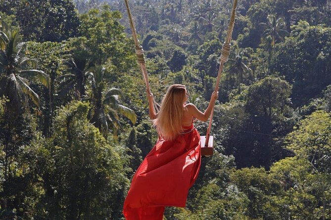 Bali Swing, Monkey Forest and Waterfall Private Tour - Tegalalang Rice Terrace and Bali’s working countryside