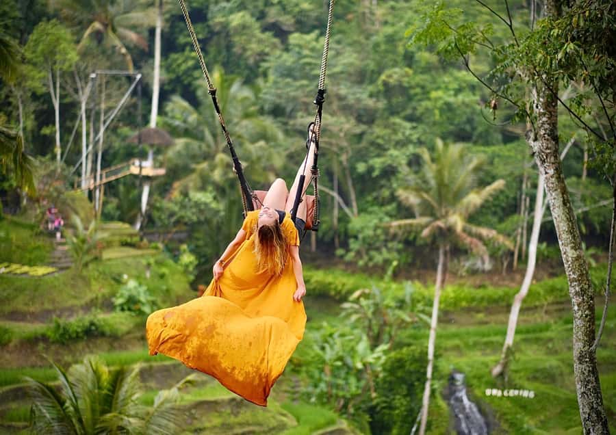 Bali/Ubud: Kanto Lampo Waterfall, Monkey Forest & Swing Tour - What is included, and what costs extra