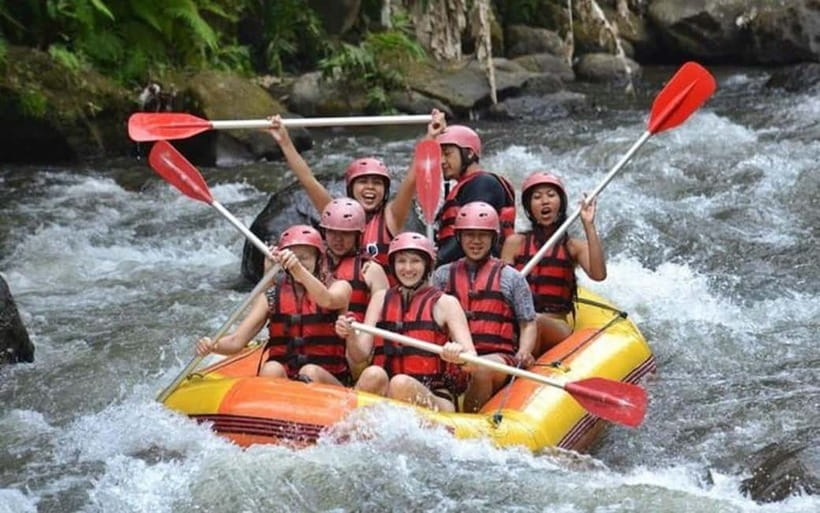 Bali: White Water Rafting, Monkey Forest & Tanah Lot Sunset - Rafting the Ayung River through Bali’s interior