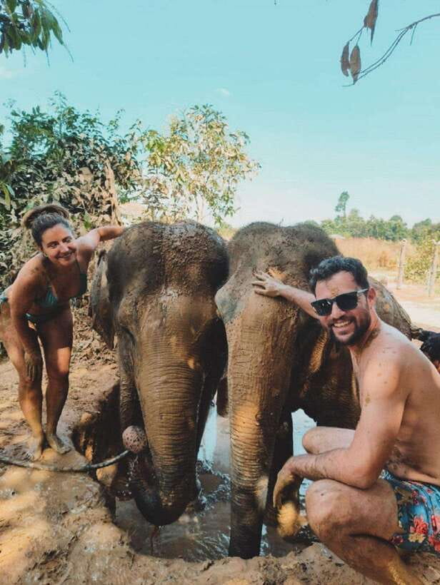 Cambodia Elephant Sanctuary and Banteay Srey Temple Tour - The Cambodia Elephant Sanctuary: cooking before contact