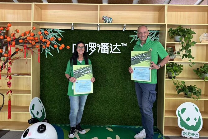 Chengdu: Volunteer Day Experience at Dujiangyan Panda base - The afternoon documentary and panda cakes