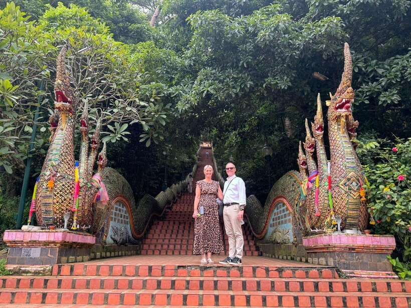 Chiang Mai: Elephant Sanctuary, Monk Trail & Doi Suthep Tour - Meeting elephants without riding them