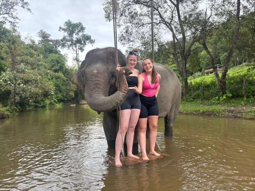 Chiang Mai: Elephant Sanctuary & Waterfall Group Tour - The 80-minute ride south from Chiang Mai