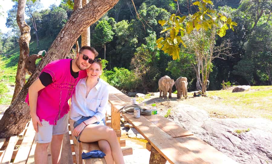 Chiang Mai: Full Day Ethical Elephant Sanctuary & Waterfall - Lunch, tea, and the waterfall break