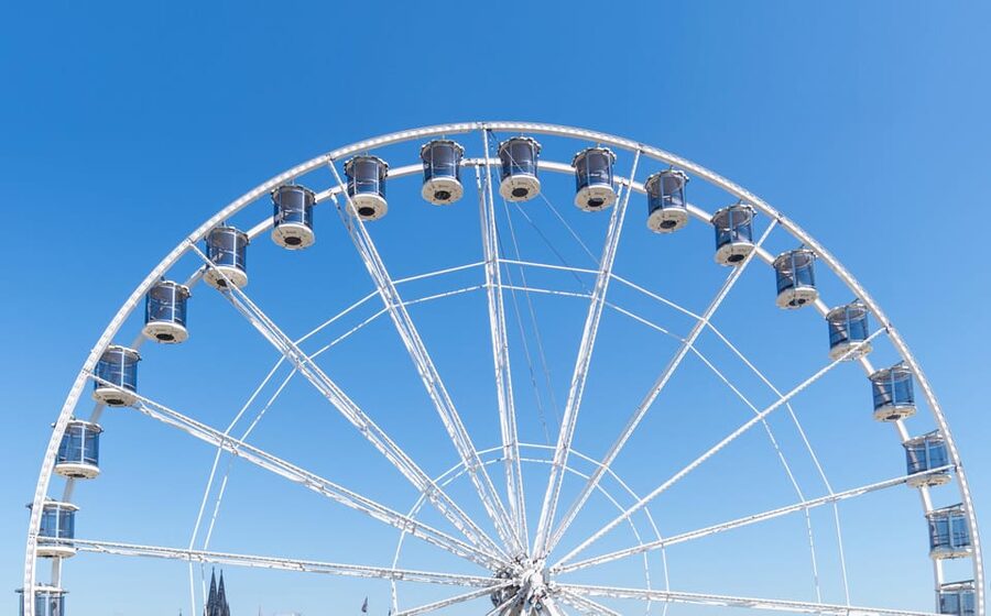 Cologne: Ferris wheel in front of the Cologne Zoo - Finding the wheel beside Cologne Zoo