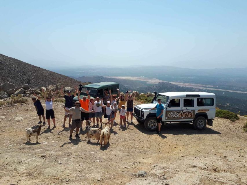 Crete: Milatos Cave Amazonas Zoo Park Jeep Safari Tour - Plaka and the view toward Spinalonga