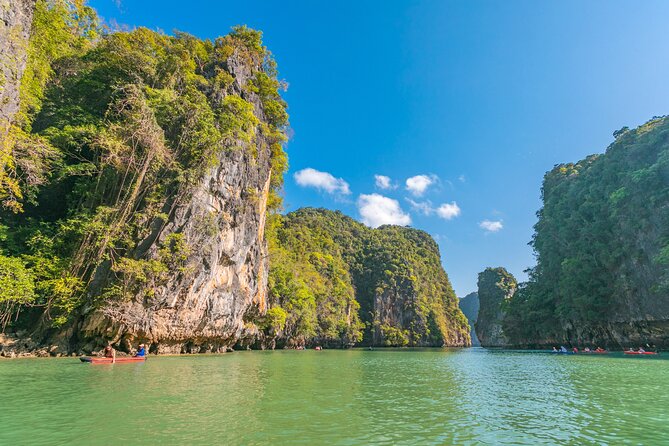 Early Bird James Bond Island and Elephant Sanctuary from Khaolak - Koh Panak, caves, and the private canoe area