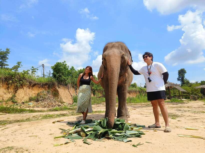 Elephant Sanctuary Cambodia, Pickup and drop off included - A small snack before the ride back