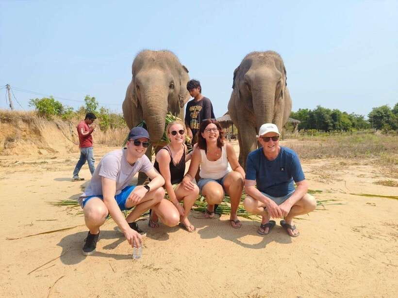 Elephant Sanctuary Cambodia, Pickup and drop off included - Meeting the rescued elephants and their caretakers