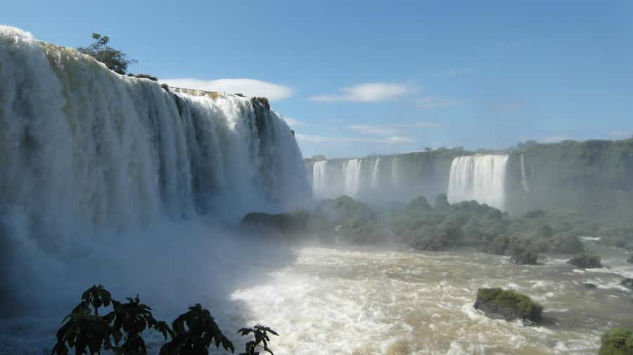 Guided Tour: Brazilian Falls and Bird Park - Walking close to the water