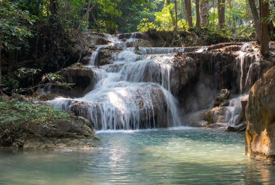 Kanchanaburi: Elephant Sanctuary & Erawan Waterfall Tour - What to pack for water, mud, and the park