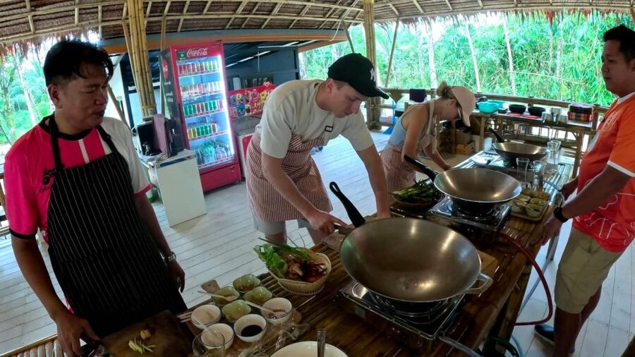 Khao Lak Ethical Elephant Sanctuary Overnight Program - Walking around the sanctuary at 2:30 PM