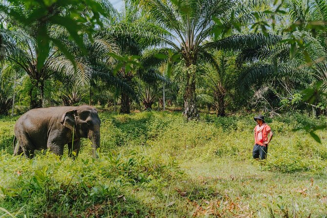 Khaolak Elephant Sanctuary, Cooking Class and Waterfall Tour - Changing into a mahout outfit