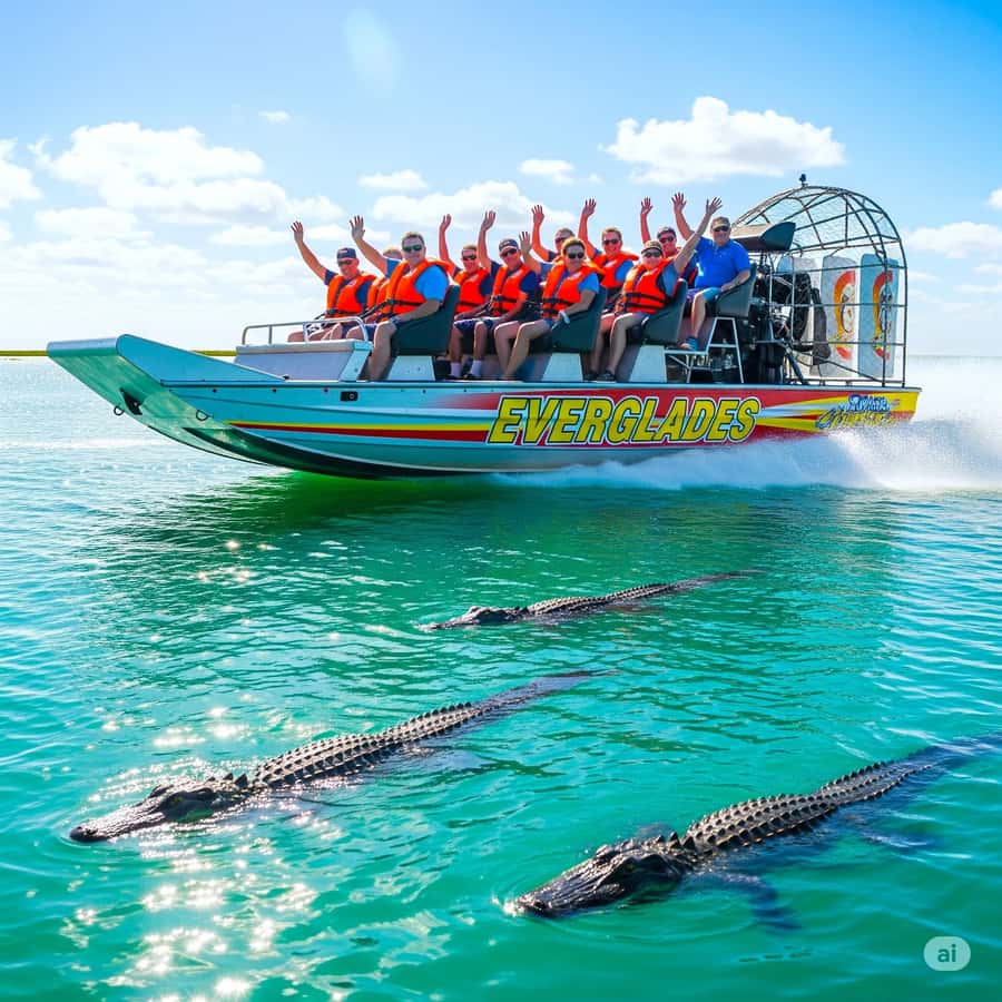 Miami: Everglades Airboat & Animal Sanctuary Tour with Photo - From Collins Avenue to the Everglades