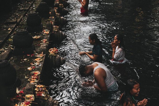 Monkey Forest, Holy Water Temple & Hot Springs Tours - Lunch with Mount Batur in view