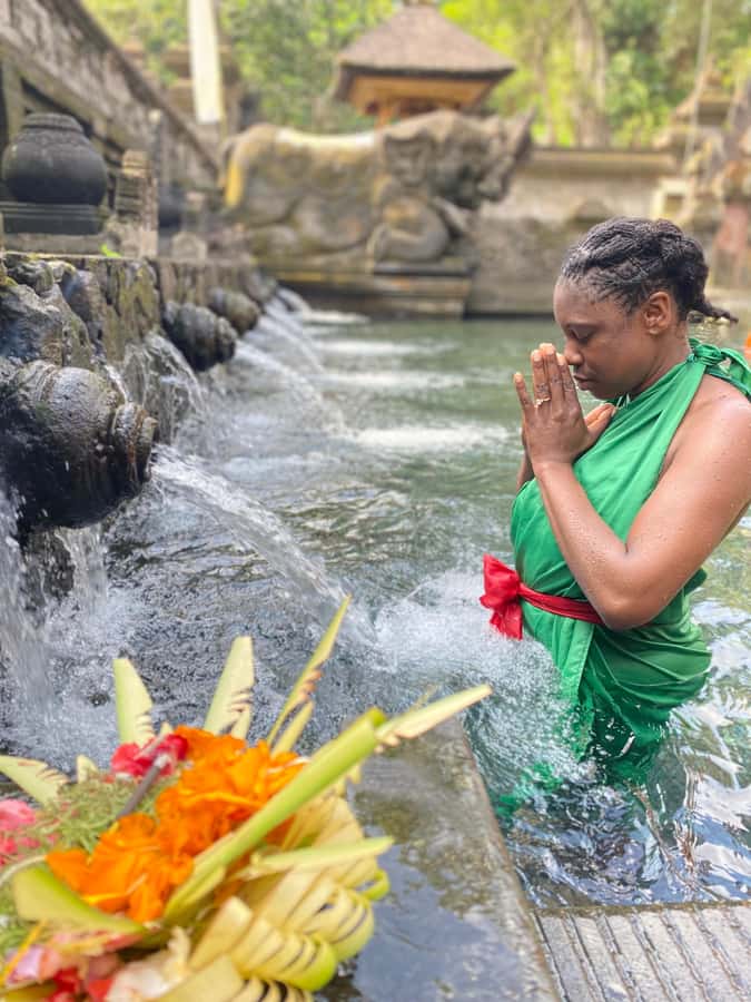 Monkey Forest, Waterfall ,Temple and Rice Terrace - Batuan Temple: ornate stonework close to Ubud