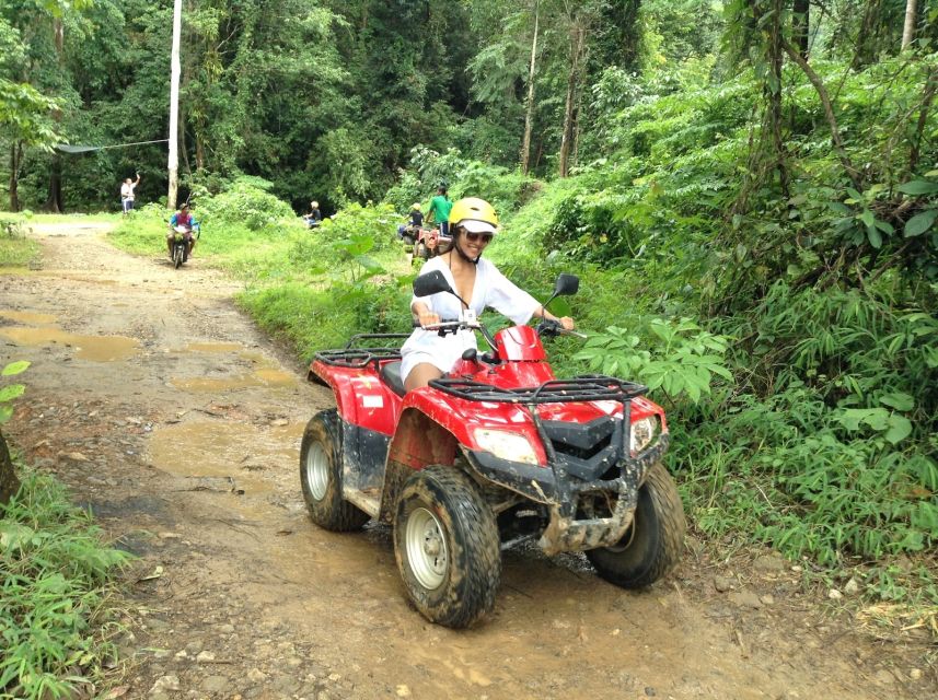 Phuket: White Water Rafting, Zipline, and Elephant Sanctuary - ATV tracks through Phang Nga Province