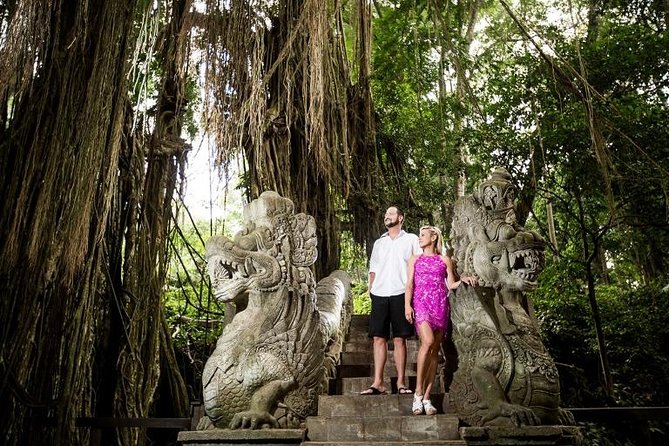 Ubud City Tour II: Monkey Forest, Palace, Art Market, and Rice Terrace - Walking above the Tegalalang rice terraces