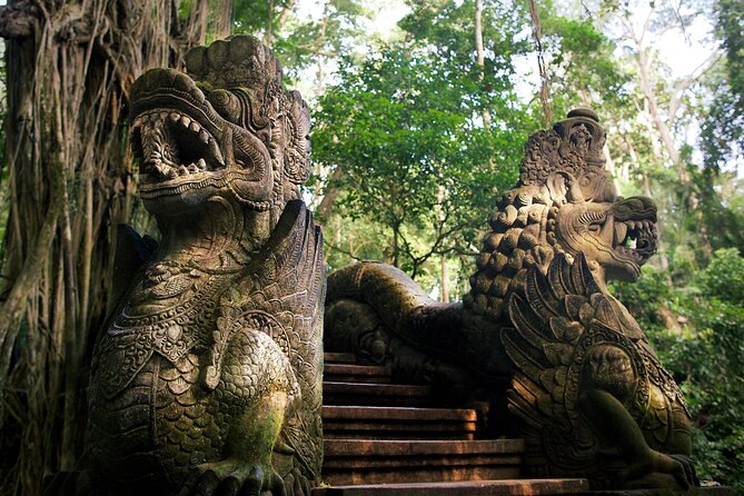 Ubud Iconic Full Day Tour Monkey Forest Rice Terraces Waterfalls - Tegenungan Waterfall to finish the day