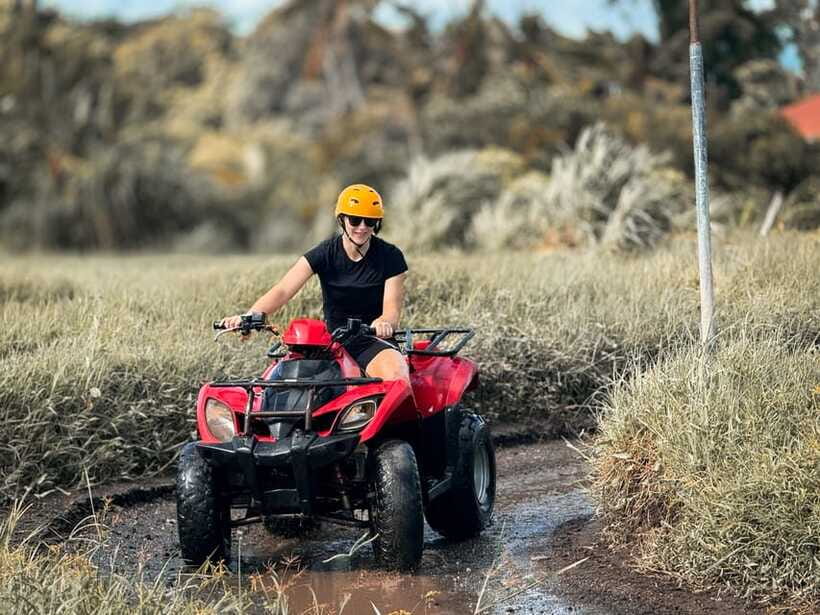 Ubud: Sacred Monkey Forest & Barong Cave ATV with Meal - What the ATV ride feels like in practice