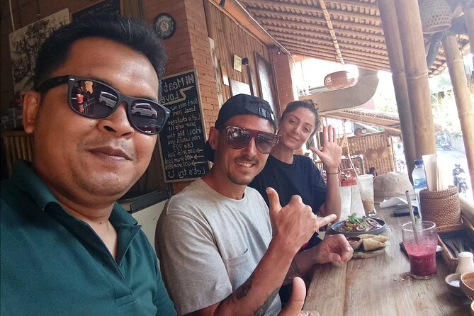 Ubud Tour Monkey Forest, Rice Terrace, Swing, Temple, Waterfall - Tegenungan Waterfall, with stairs and swimming